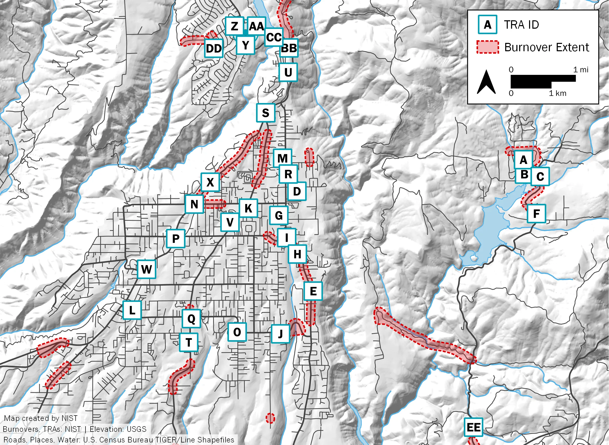 Camp Fire TFRA Map